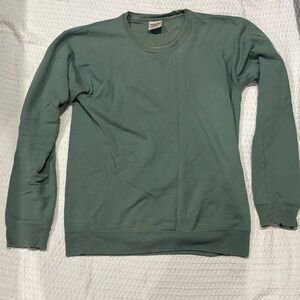 Hanes Men's Crewneck Sweater in washed sage Green